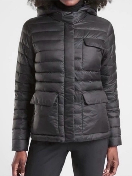 Athleta Jackets & Blazers - Athleta reversible black puffer jacket coat